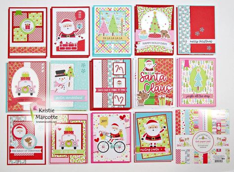 Doodlebug Design | Candy Cane Lane | 30 Cards 1 Paper Pad - Kristie Marcotte Sweet Images, Kristie Marcotte, Candy Cane Lane, Tiny Tags, Design Cards, Doodlebug Design, My First Christmas, Pocket Letters, Christmas Card Design