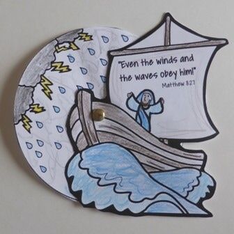 Even The Wind And The Waves Obey Him Craft, Captain Of The Storm Craft, Good Samaratin Craft For Kids, Jesus Calms Storm Craft, Calming The Storm Craft, Jesus Calms The Sea Craft, Jesus Calms The Storm Coloring Page, Bible Crafts For Kids Easy Printable, Jesus Calmed The Storm Craft