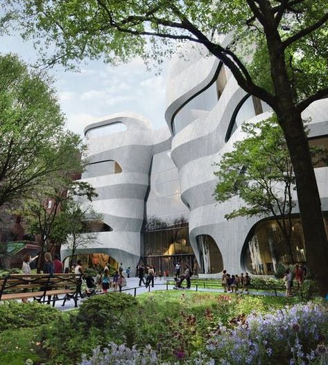 Seven years in the works, Jeanne Gang’s $383M Museum of Natural History expansion breaks ground | Rendering by MIR and Studio Gang | Archinect Jeanne Gang Architecture, Jeanne Gang, Rendering Reference, Shigeru Ban, Studio Architecture, Interesting Architecture, Zhuhai, Architecture Ideas, Renzo Piano