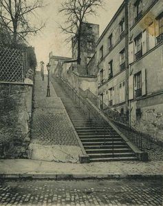 Escaliers de Montmartre (3) cartes postales, photos anciennes. Rue du Calvaire, rue Drevet, rue Antoine. - Montmartre secret Paris 19th Century, Paris History, Rue Montorgueil Paris, Rue Cler Market Paris, Paris Rooftops, Paris 1900, Rue Mouffetard Paris, Montmartre Paris, Old Paris