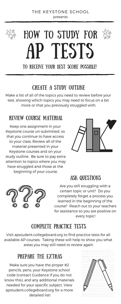 View these tips for how to best study for your AP Tests! Ap Test, Student Journal, How To Study, Study Skills, Lists To Make, To Study, Study Tips, Quick Saves