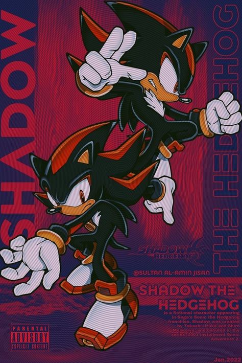 Sonic Poster Vintage, Shadow Sonic Wallpaper Y2k, Shadow Y2k Wallpaper, Shadow The Hedgehog Phone Wallpaper, Sonic X Wallpaper, Shadow The Hedgehog Poster, Sonic Y2k Wallpaper, Shadow Wallpaper Aesthetic, Shadow Y2k