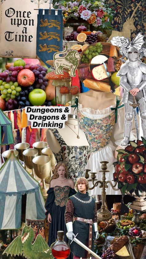 Fantasy Themed Party Ideas, Fantasy Party Aesthetic, Dnd Party Decorations, Dnd Birthday Party, Medieval Party Ideas, Medieval Theme Party, Medieval Birthday, Medieval Banquet, Fantasy Party