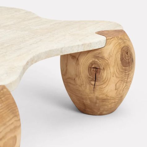 Bringing Nature Indoors The Alentejo Coffee Table by Project 213A combines a travertine top with chestnut wood legs in a puzzle-like design, celebrating the natural beauty of responsibly sourced materials. Discover more at the link in bio. #curio #curiospace #design #art #makers #artists #craftsmanship #discovery #coffeetable #project213A #sustainabledesign #interiordesign Puzzle Furniture, Luxury Console Table, Luxury Console, Luxurious Furniture, Chestnut Wood, High End Furniture, Travertine Stone, Occasional Tables, Low Tables