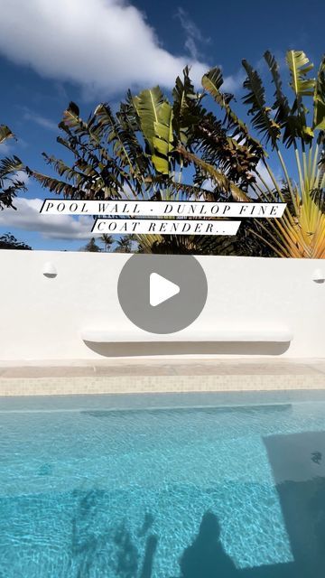 Rosanna Pieper on Instagram: "Our Pool privacy wall is finally rendered, painted and finished.. What a fab few weeks we have had transforming it ☑️ 

This project is taking us quite sometime to finish, as we have owner built this whole pool build ourselves.. Just the two of us, My beautiful hubby Troy and I, took this project on almost 3 years ago, from concept to now, in between work, life and everything else.. it’s has now been 2 years of building it all, to get it to this stage.. with 1 year prior of planning, drafting, council approvals, engineering, arranging delivery etc.. slow and steady piece by piece I keep telling myself, we are getting there 🙌🏻 Gosh I can’t wait to style it all ✨

A big thank you to @dunlopbuildingproducts for suppling us with all the render, tools expert advi Pool Privacy Wall, Pool Privacy, Crazy Pave, Pool Wall, Privacy Wall, Just The Two Of Us, Slow And Steady, Diy Fence, Privacy Walls