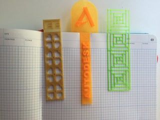 3D Printed Bookmark : 4 Steps (with Pictures) - Instructables 3d Pen Bookmark Template, Tinkercad Ideas, 3d Print Name Tag, Bookmark 3d Printed, 3d Printer Bookends, 3 D Printer, 3d Printer Software, 3d Printed Stitch Markers, Book Tabs