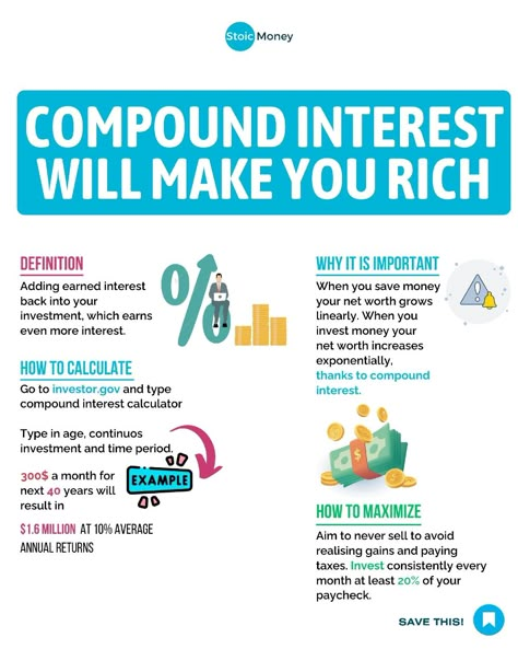 "Comment “TRAINING” to get my 12-minute video training covering my investing strategy!  Compound interest and how it is going to make you rich in the long run.   I have invested in the stock market for the past decade and made over €500,000 from it.  On @stoicmoneycoach I share Daily Money Tips for UK investors so you can avoid the same mistakes...  And become a Confident Investor! 🇬🇧  #financialjourney #investingeducation #indexinvesting #etfinvesting #beginnerinvesting" Behavioral Finance, Money Management Activities, Economic Terms, Financial Literacy Lessons, Investment Strategy, Finance Lessons, Money Saving Methods, Compound Interest, Money Strategy