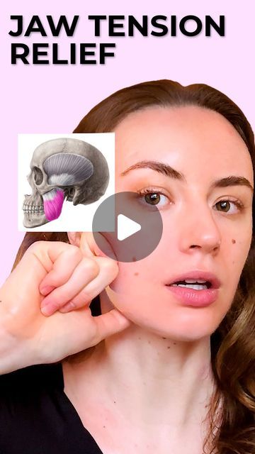 Anastasia Goron on Instagram: "Discover relief and relaxation with my Jaw Release Massage tutorial, also great for those dealing with TMJ issues. 🌟👄 This focused massage technique targets the tension and discomfort in the jaw area, offering a soothing solution for anyone experiencing TMJ symptoms or simply looking to alleviate stress in their facial muscles. By incorporating gentle yet effective movements, this massage not only aids in releasing jaw tightness but also promotes overall facial relaxation. Perfect for integrating into your nightly routine or whenever you need a moment of calm. Join me in exploring the benefits of this simple, yet powerful practice. Ready to say goodbye to jaw tension? #AllYouCanFace #JawRelease #TMJRelief #FacialMassage" Jaw Tightness Relief, Jaw Massage Trigger Points, Lock Jaw Relief, How To Relax Jaw Muscles, Tmj Massage Techniques, Relax Jaw Muscles, Jaw Muscle Release, Jaw Tension Relief Massage, How To Relax Your Jaw