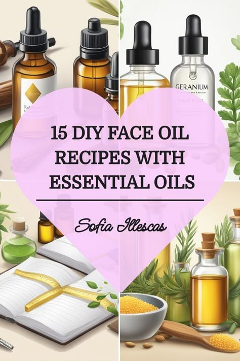 Facial Essential Oil Blends, Essential Oil Face Serum Recipe, Diy Face Oil Recipe, Essential Oils For Face Skincare, Face Oil Diy, Essential Oil Recipes For Skin, Diy Face Serum Recipe, Facial Oil Recipe, Diy Face Oil