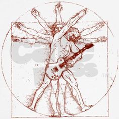 Vitruvian Man, Art Parody, Rock Posters, Art T Shirt, Unique Gift Ideas, Art Shirts, Rock Art, Wall Collage, Music Art