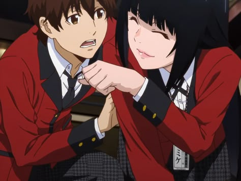 Yumeko And Suzuki, Ryota Suzui, Kakegurui Characters, Compulsive Gambler, Match Pfp, Yumeko Jabami, Anime Life, Couple Aesthetic, New Leaf