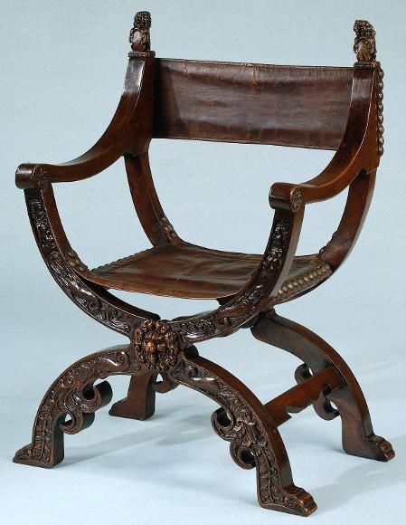 ancient roman curule chair. The application of the roman arch to the structure of the x frame seen before. Historical Furniture, Roman Chair, Roman Artifacts, Rome Antique, Gothic Furniture, Roman Architecture, Old Chairs, Roman History, Roman Art