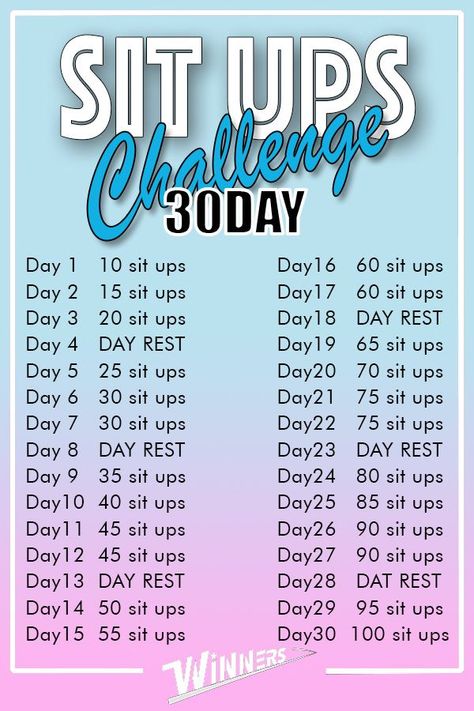 Sit Ups Challenge, Beginner Fitness Challenge, Sit Up Challenge, Workout Challenge Beginner, 30 Day Ab Workout, Challenge 30 Day, Beginner Fitness, Month Workout Challenge, Challenge Fitness