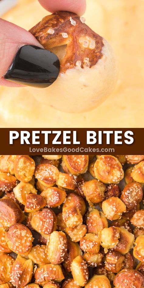 Pretzel Bites pin collage Pretzel Recipes, Beer Cheese Dip Recipe, Homemade Pretzel, Soft Pretzel Bites, Pretzel Bites Recipes, Buttered Vegetables, Bites Recipes, Flat Breads, Cheese Dip Recipes