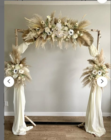 Pampas Grass Wedding Arch, Pampas Wedding, Boho Wedding Arch, Wedding Aisle Decor, Pampas Grass Wedding, Wedding Arbor, Pampas Grass Decor, Wedding Arch Flowers, Arch Flowers