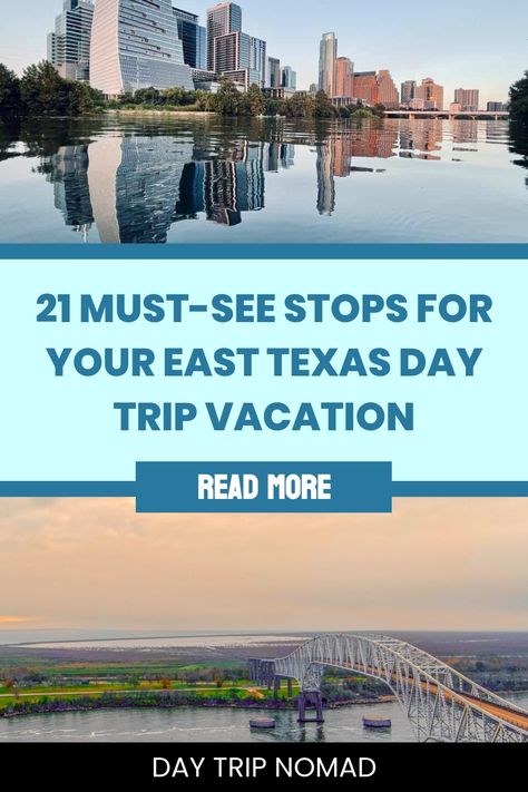 Discover the best day trips from East Texas with our curated list of 21 fantastic destinations to escape for a quick adventure. From charming small towns to breathtaking natural wonders, these spots are perfect for mini vacations and weekend getaways. Whether you're looking for couple vacation ideas, family summer vacation options, or road trip inspiration, we've got you covered! Explore nearby gems like Caddo Lake State Park, Jefferson Historic District, Tyler Rose Garden in bloom, and the pict Amazing Vacation Spots, Caddo Lake State Park, Pedernales Falls State Park, San Antonio River, Southwest Usa, European Castles, Best Vacation Spots, Couples Vacation, Mini Vacation