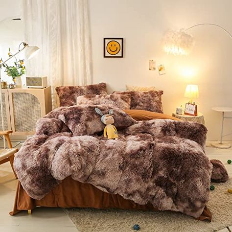 Princess Bedding Set, Faux Fur Bedding, Fur Bedding, Bedding Sets Grey, Velvet Duvet, Bed Sheet Sizes, Fitted Bed Sheets, Quilted Duvet Cover, Cotton Bedding Sets