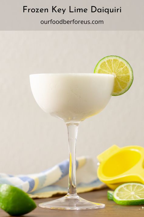 Key Lime Daiquiri, Lime Vodka Drinks, Frozen Daiquiri Recipe, Lime Daiquiri, Frozen Key Lime Pie, Frozen Daiquiri, Daiquiri Recipe, Lime Drinks, Flavored Rum