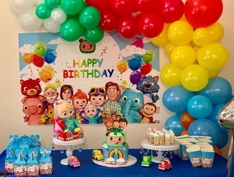 Bday Surprise, Cocomelon Family, Cocomelon Cake, Cars Birthday Party Decorations, 1st Birthday Party Favors, Boys 1st Birthday Cake, Background For Photo, Coco Melon, 2nd Birthday Party For Boys