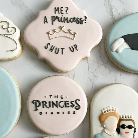 Princess Diaries Food Ideas, Princess Diaries Cookies, The Princess Diaries Themed Party, Princes Diaries Party, Princess Diaries Birthday, Princess Diaries 2 Slumber Party, Princess Diaries 2 Sleepover, Princess Diaries Themed Party, Princess Diaries Party