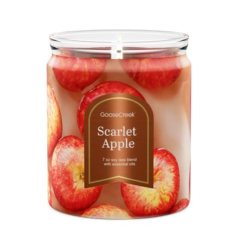 Scarlet Apple Candle: Indulgent Aromatherapy for Your Home – Goose Creek Candle Goosecreek Candles, Apple Candle, Apple Picking Season, Apple 7, Goose Creek, Apple Candles, Wick Candles, Red Apples, 3 Wick Candles