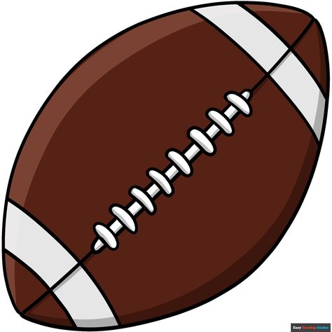 How to Draw a Cartoon Football New Drawing Ideas, Football Outline, What Colors Represent, Easy Drawing Guides, Drawing Steps, Football Drawing, Sports Drawings, Drawing Guides, Ball Drawing