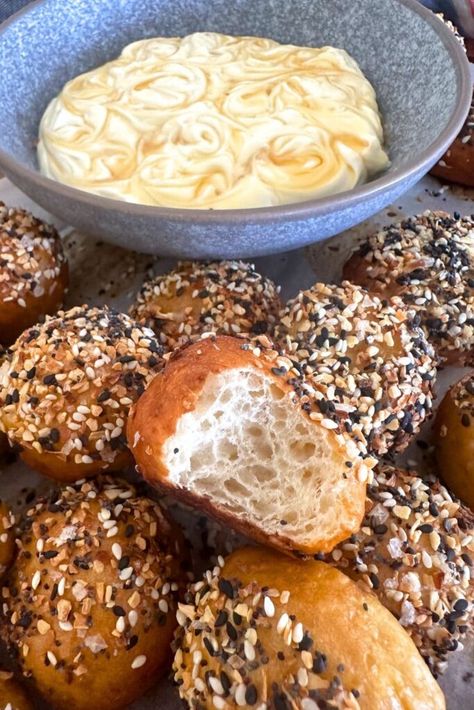 Sourdough Bagel Bites, Rye Bagels, Pumpkin Bagels, Sourdough Rye, Sourdough Bagels, Sourdough Bread Starter, Bagel Bites, Sourdough Starter Discard Recipe, Sourdough Starter Recipe