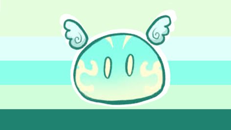 Anemo Slime, Flag Design, Character Aesthetic, Slime, Anime Character Design, Doodles, Character Design, Feelings