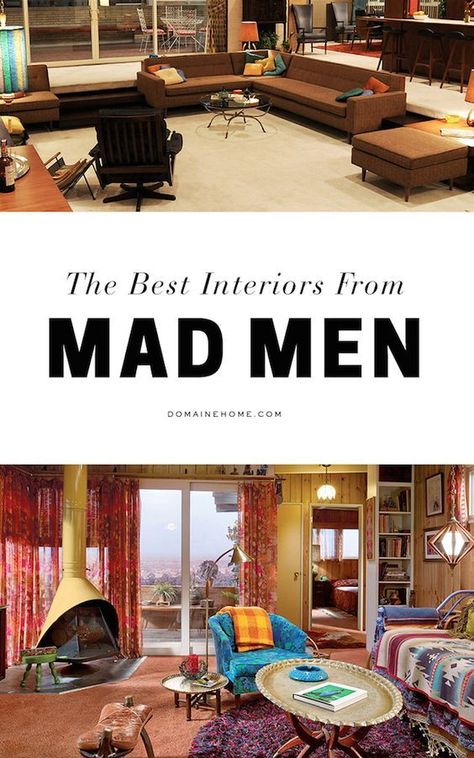 60s Bachelor Pad, Mad Men Office Decor, Mad Men Inspired Decor, Mad Men Home Decor, Mad Men Set Design, Mad Men Artwork, Madmen Interior Design, Mad Men Decor Interior Design, Mad Men Living Room