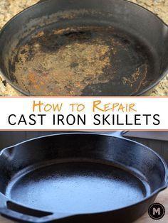 Cast Iron Care, Handy Gadgets, Cast Iron Skillets, Clean Baking Pans, Cast Iron Cleaning, Iron Skillet Recipes, Tandoori Masala, Cast Iron Skillet Recipes, Cast Iron Recipes