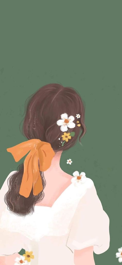 Daisy Wallpaper, Art Mignon, Wallpaper Doodle, Girly Wall Art, Illustration Art Girl, 수채화 그림, Cute Simple Wallpapers, Preset Lightroom, Girly Art Illustrations