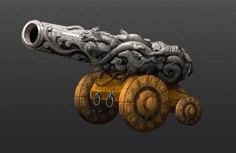 Pirate cannon art, ship cannon, fantasy cannon art Arcane Cannon Dnd, Fantasy Cannon, Pirate Ship Cannon, Pirate Cannon, Ship Cannon, Pirate Art, Magic Items, Dnd Art, Leaving Facebook