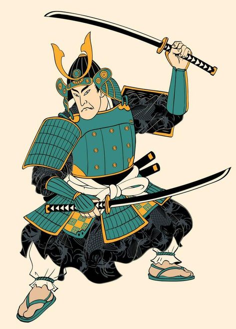 Hand Drawn of Samurai in Ancient Japanese Painting Style Illustration Old Japanese Art, Samurai Drawing, Samurai Concept, Samurai Illustration, Japanese Art Samurai, Ancient Japanese Art, Japanese Art Styles, Samurai Artwork, Japanese Artwork