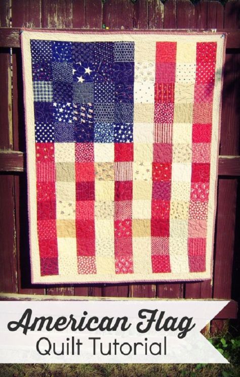 21 Free Red, White and Blue Quilt Patterns - Jacquelynne Steves Patriotic Sewing, Blue Quilt Patterns, American Flag Quilt, Diary Of A Quilter, Flag Quilt, Patriotic Quilts, Quilt Of Valor, Quilt Tutorial, Holiday Quilts