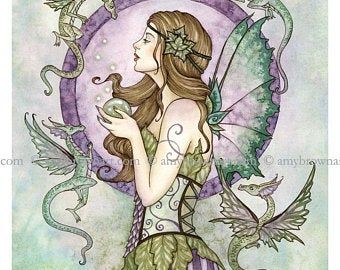 Amy Brown Art, Amy Brown Fairies, Brown Artwork, Creature Fantasy, Faery Art, Moon Fairy, Amy Brown, Fairy Dragon, Fairy Pictures