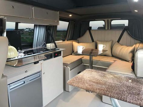 image2 Campervan Interior Volkswagen, T4 Camper Interior Ideas, Campervan Conversions Layout, Vauxhall Vivaro Camper, Vw T5 Interior, Vw Transporter Camper, Vw Conversions, Vw Camper Conversions, T4 Camper