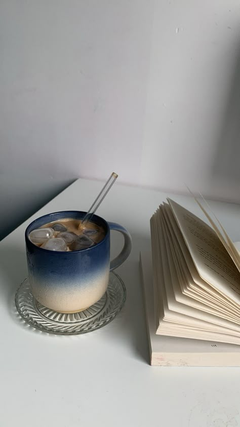 Navy Luxury Aesthetic, Blue Diary Aesthetic, Coffee Blue Aesthetic, Cozy Blue Aesthetic, Blue Aesthetic Lifestyle, Coffee Aesthetic Blue, Blue Coffee Aesthetic, Daily Routine Planner, Color Combos Outfit