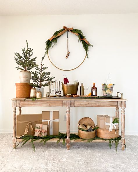 Learn How to Set Up a Festive Home Bar with Furniture You Already Own | Apartment Therapy Cabinet Trends, Kitchen Cabinet Trends, Holiday Bar, Dear Lillie, Party At Home, Bar Set Up, Zoom Call, Inspired Living, How To Set Up