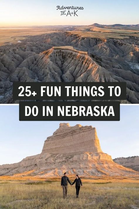 25+ FUN things to do in Nebraska - Adventures of A+K Niobrara State Park Nebraska, Things To Do In Nebraska, Ogallala Nebraska, Nebraska Travel, Travel Nebraska, 50 States Travel, Chicago Itinerary, Western Nebraska, South Dakota Road Trip