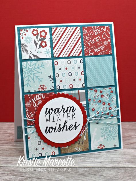 Valentine Craft Ideas, Kristie Marcotte, Stamped Christmas Cards, Simple Christmas Cards, Easy Cards, Winter Wishes, Paper Scraps, Make Cards, Best Things In Life