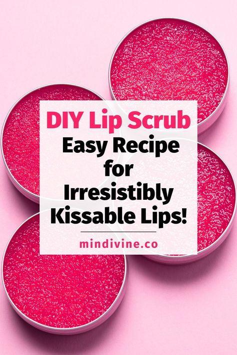 Indulge in some self-care with our easy DIY lip scrub recipe! Say goodbye to chapped lips and hello to a smooth, kissable pout. Try our DIY Lip Scrub today! Lip Scrub Homemade Recipes, How To Make Lip Scrub, Easy Diy Lip Scrub, Diy Lip Scrub, Lip Scrub Recipe, Lip Scrub Homemade, Lip Scrub Diy, Herbal Salves, Homemade Scrub