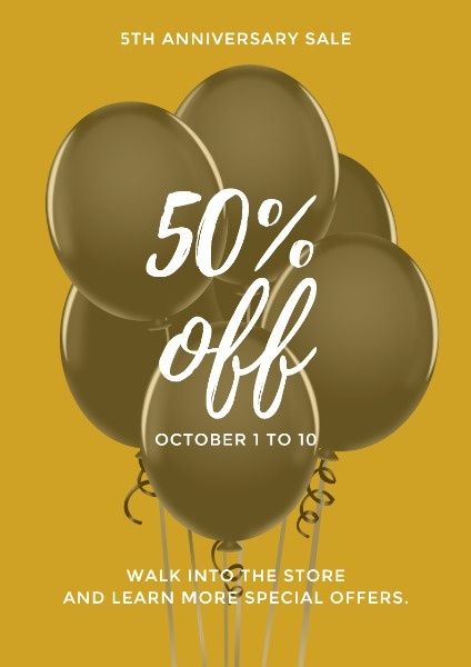 Anniversary Sale Poster, Design Layouts, Graphic Ideas, Design Themes, Design Maker, Online Posters, Poster Layout, Poster Templates, Poster Maker