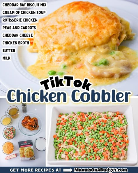 Chicken Cobbler Rotisserie Chicken Cobbler, Chicken Cobbler Bisquick, Chicken Dump Bake, Tic Toc Chicken Cobbler, Easy Chicken Cobbler, Five Star Chicken Cobbler, Chicken Cheddar Bay Biscuit Casserole, Tic Tok Chicken Cobbler, Chicken Bisquick Recipes