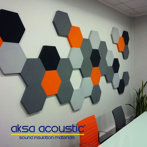 Sound Panels Design, Wood Sound Diffuser, Hexagon Diy, Sound Panels, Fabric Wall Panels, Soundproof Panels, Panels Design, Sound Diffuser, Home Theater Room Design