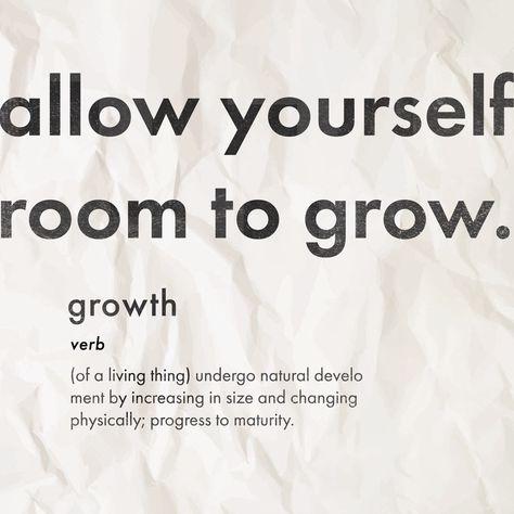 Quote and definition. Inspirational quote about growth. Room To Grow Quotes, Allow Your Self To Grow, Growth Definition, Grow Quotes, Allow Yourself To Grow, Comfort Zone Quotes, Mental Growth, Growing Quotes, 2024 Family