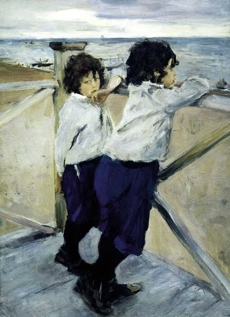 Valentin Serov, Paintings Tumblr, Russian Impressionism, Michael Angelo, Figurative Kunst, Arte Van Gogh, Russian Painting, Auguste Rodin, Van Gogh Art