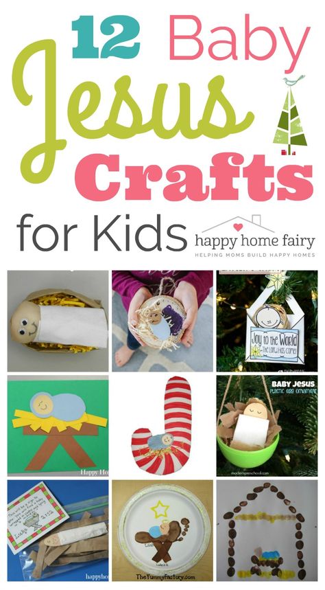 Jesus Christmas Crafts, Religious Christmas Crafts, Baby Jesus Craft, Christian Christmas Crafts, Vbs Craft, Christmas Sunday School, Christmas Sunday, Happy Home Fairy, Jesus Crafts