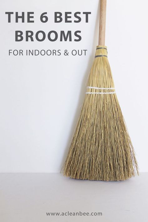 Find the best broom for your home. Here are the 6 best brooms for indoor and outdoor jobs recommended based on quality and craftsmanship. via @acleanbee Best Broom, Spring Cleaning Challenge, Outdoor Jobs, Clean Your Washing Machine, Homemade Cleaners, Cleaner Recipes, Mattress Cleaning, Bathroom Smells, Deep Cleaning Tips