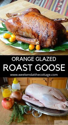 Roasted Goose Recipes, Christmas Goose Recipes, Goose Recipes Wild, How To Cook Goose, Goose Roast, Roast Goose Recipes, Roasted Goose, Christmas Main Course, Roast Goose