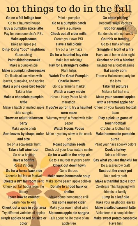 Things To Do With Your Parents, Ultimate Fall Bucket List, Everything Fall Autumn, How To Make It Feel Like Fall, Fall Food Decor, Fall Traditions With Kids, Cute Fall Activities, Things To Do During Halloween, Fall Ideas Activities